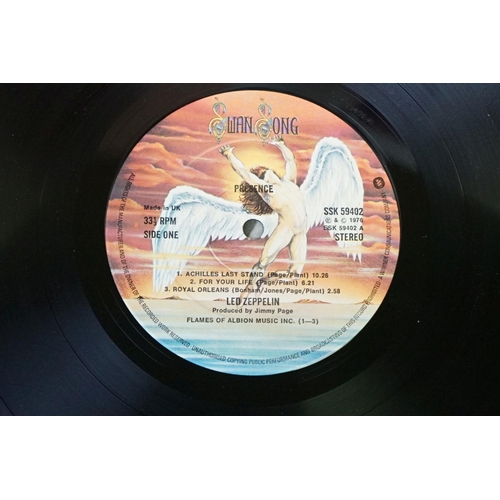 93 - Vinyl - 5 Led Zeppelin LPs to include Two (K40037) green & orange labels, Three (K50002) green & ora... 