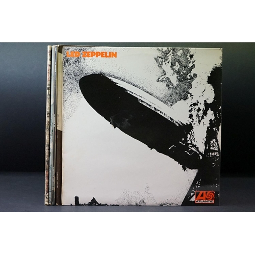 94 - Vinyl - 5 Led Zeppelin LPs to include One (K40031) green and orange labels, Two (588198) plum labels... 