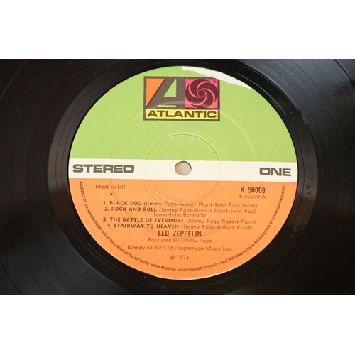 94 - Vinyl - 5 Led Zeppelin LPs to include One (K40031) green and orange labels, Two (588198) plum labels... 