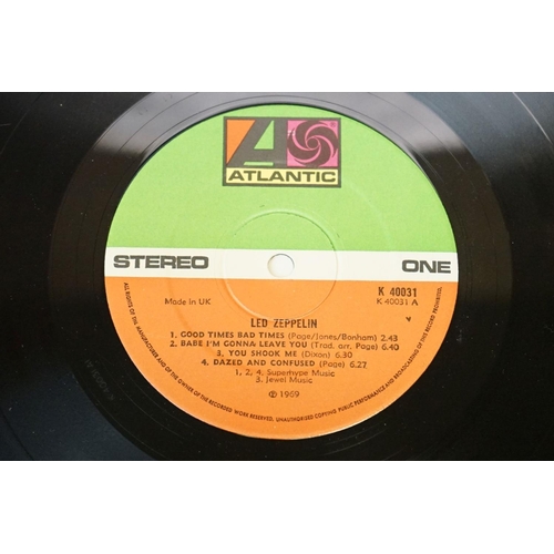 94 - Vinyl - 5 Led Zeppelin LPs to include One (K40031) green and orange labels, Two (588198) plum labels... 