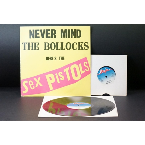 96 - Vinyl - 3 Copies of Sex Pistols Never Mind... to include 2007 30th anniversary reissue, has 2cm loss... 