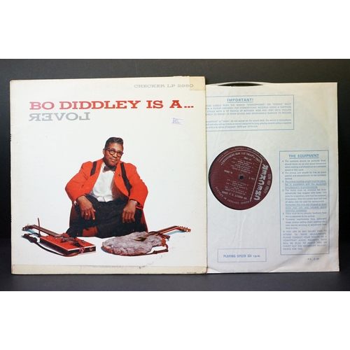 136 - Vinyl - 5 rock n roll US press albums to include Bo Diddley Go Bo Diddley (Checker LP1436) Vg/Vg+, B... 