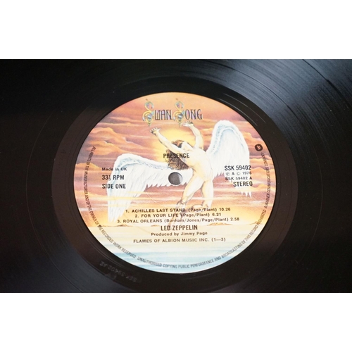 150 - Vinyl - 3 Led Zeppelin LPs to include Four Symbols (2401012) with inverted feather on side two label... 