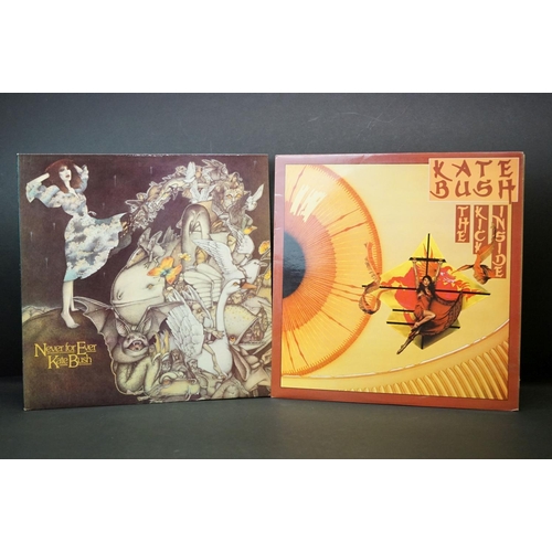 51 - Vinyl - 2 Kate Bush LPs to include The Kick Inside (EMC 3223) and Never For Ever (EMA 794) sleeves &... 