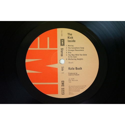 51 - Vinyl - 2 Kate Bush LPs to include The Kick Inside (EMC 3223) and Never For Ever (EMA 794) sleeves &... 