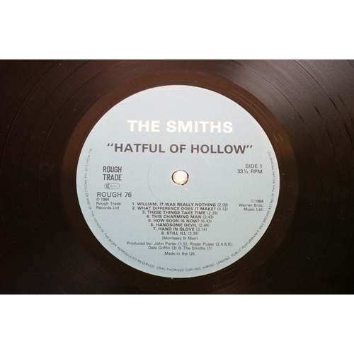 52 - Vinyl - 4 The Smiths LPs to include Hatful Of Hollow (Rough 76 with sticker to front) (Vg/Vg), Hatfu... 