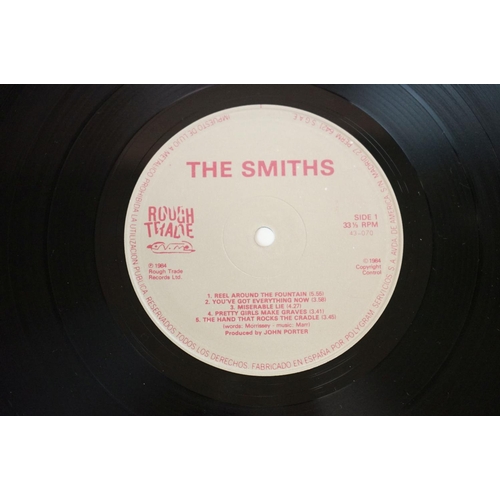 52 - Vinyl - 4 The Smiths LPs to include Hatful Of Hollow (Rough 76 with sticker to front) (Vg/Vg), Hatfu... 