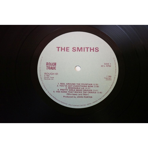 53 - Vinyl - 6 The Smiths LPs to include Self Titled (Rough 61), Strangeways Here We Come (Rough 106), Lo... 