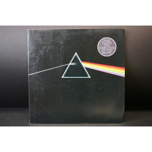 67 - Vinyl - 4 Pink Floyd LPs to include Dark Side Of The Moon (one side opens, stickered sleeve, 2 poste... 