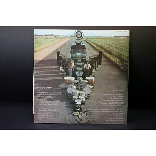 67 - Vinyl - 4 Pink Floyd LPs to include Dark Side Of The Moon (one side opens, stickered sleeve, 2 poste... 