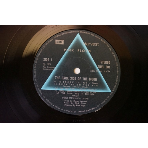 67 - Vinyl - 4 Pink Floyd LPs to include Dark Side Of The Moon (one side opens, stickered sleeve, 2 poste... 