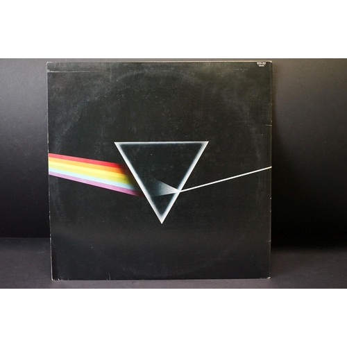 67 - Vinyl - 4 Pink Floyd LPs to include Dark Side Of The Moon (one side opens, stickered sleeve, 2 poste... 