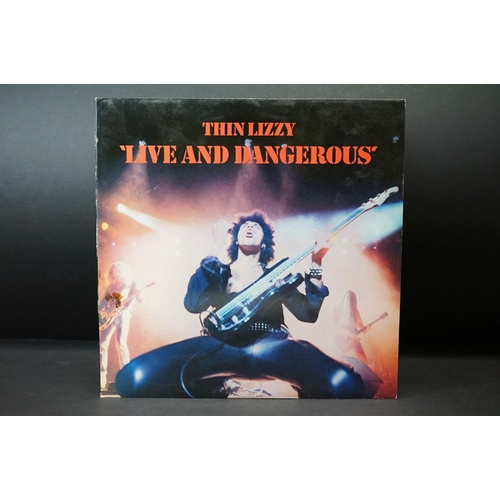 72 - Vinyl - 5 Thin Lizzy LPs to include Live and Dangerous, Black Rose, Jailbreak, Johnny The Fox, Bad R... 