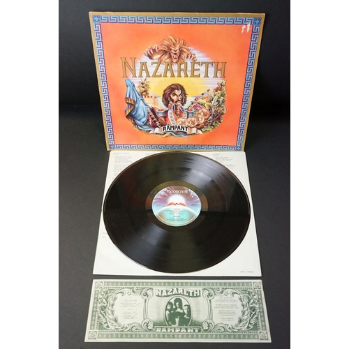 75 - Vinyl - 4 Nazareth LPs to include Razamanaz (Crest 1), Loud N Proud (Crest 4), Rampant (Crest 15) in... 