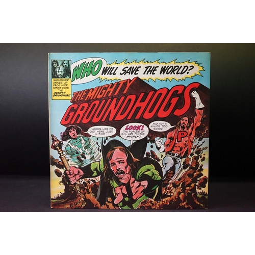 76 - Vinyl - 3 Groundhogs LPs to include Who Will Save The World (UAG 29237), Hogwash (UAG 29419) and Spi... 