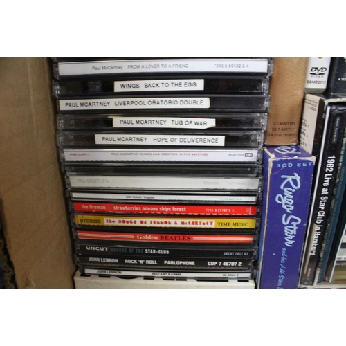 406 - CDs - Over 150 Beatles and related CD's including imports, box sets, singles, giveaways, private pre... 