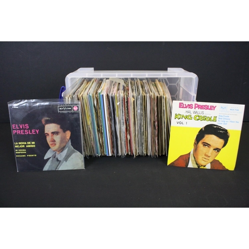 449 - Vinyl - Approx 100 Elvis Presley EPs and 7