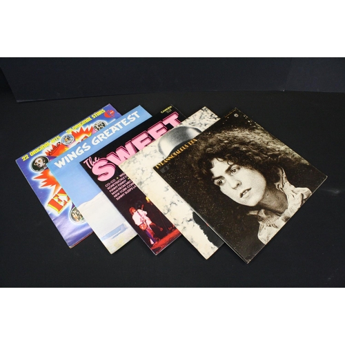 654 - Vinyl - Approx 70 rock & pop LPs including Kate Bush, Santana, Fairport Convention, T Rex, Joni Mitc... 