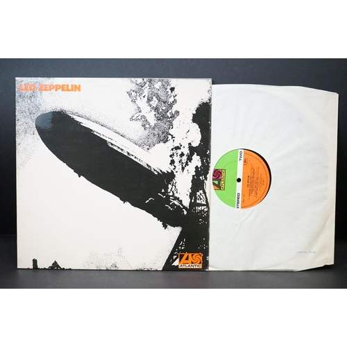 172 - Vinyl - 8 Led Zeppelin LPs to include One (K 40031), Four Symbols (K 50008) both green and orange la... 