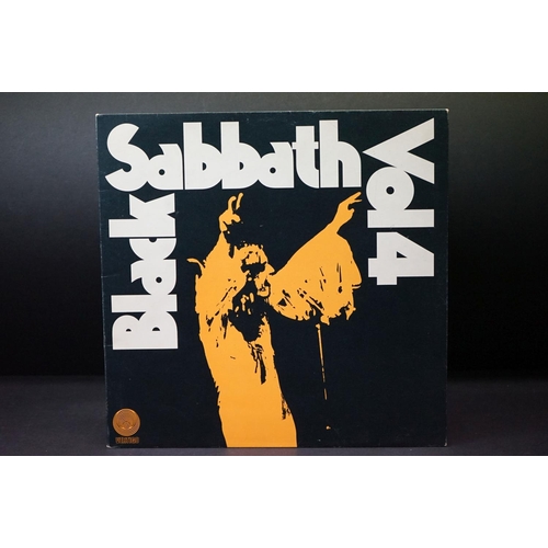 182 - Vinyl - 3 Black Sabbath LPs on Vertigo to include Vol.4 x 2 and Paranoid.  Vg/Vg