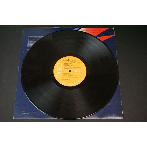 185 - Vinyl - David Bowie Aladdin Sane (RCA RS 1001) orange RCA label with Victor to right, matrices -37/-... 