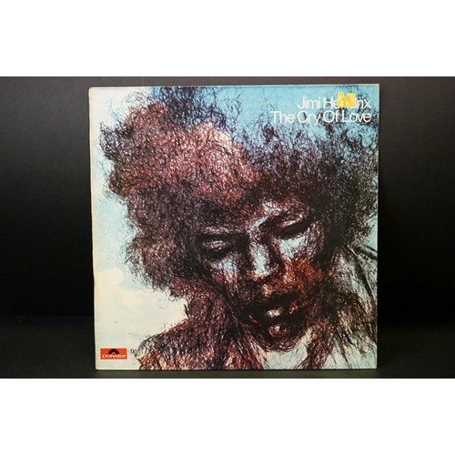 188 - Vinyl - 11 Jimi Hendrix LPs to include Cosmic Turnaround, The Cry Of Love, Rainbow Bridge, Plays Mon... 