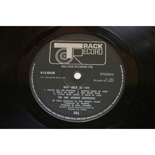 189 - Vinyl - Jimi Hendrix Axis Bold As Love on Track 613003 stereo.  German press.  Feelable mark to side... 