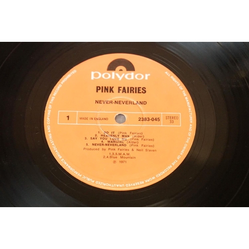 195 - Vinyl - 5 Pink Fairies LPs to include Never Never Land (2383 045), What A Bunch Of Sweeties (2383 13... 