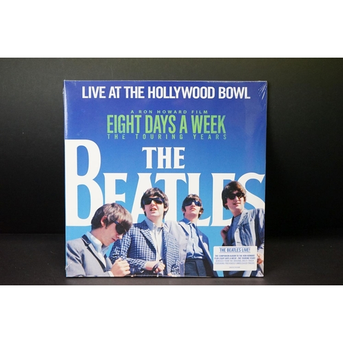 514 - Vinyl - 3 Beatles LPs to include Abbey Road stereo remaster on 180gm vinyl in NM condition, Live At ... 