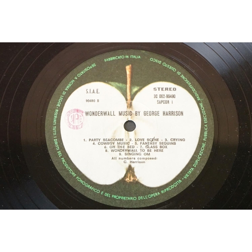 515 - Vinyl - George Harrison Wonderwall x 2 to include SAPCOR1 UK pressing and 3C 062 90490 Italian press... 