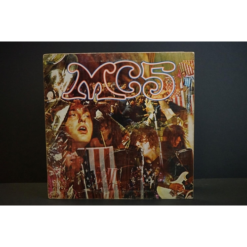 522 - Vinyl - MC5 Kick Out The Jams on Elektra EKS 74042.  Red & silver label, gatefold sleeve.  Tape repa... 