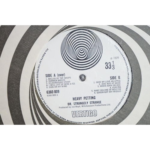 530 - Vinyl - Dr Strangely Strange Heavy Petting on Vertigo 6360 009.  Large swirl label, swirl inner.  Sl... 