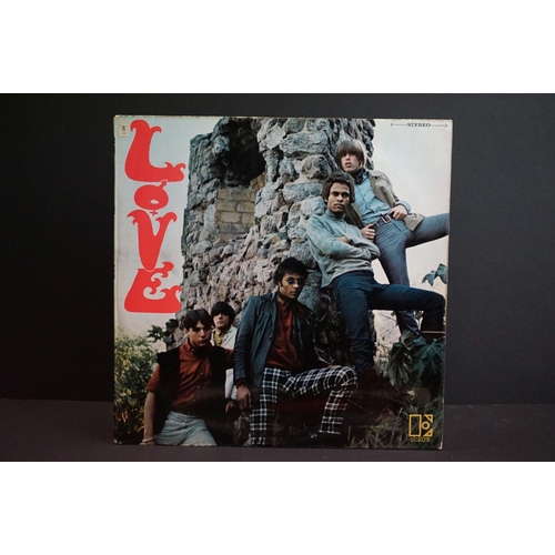 533 - Vinyl - 2 Love LPs to include Self Titled (EKS 74001) black and red Elektra label, Polydor credit, '... 