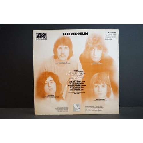 536 - Vinyl - Led Zeppelin One on Atlantic 588171 plum Atlantic labels, Warner Bros, Arts, Jewel Music cre... 