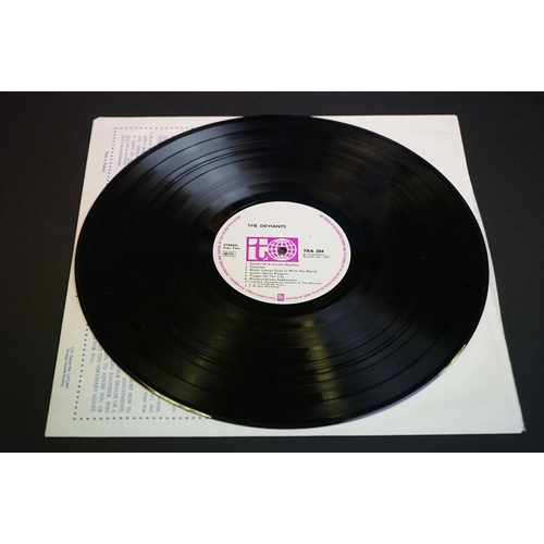 538 - Vinyl - The Deviants Self Titled on Transatlantic Records TRA 204 stereo with mauve and white T labe... 