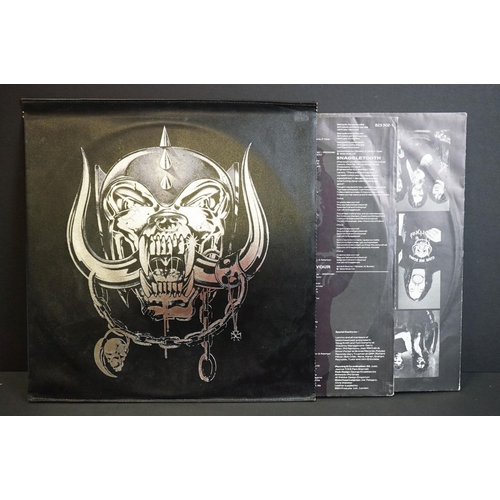 543 - Vinyl - 6 Motorhead LPs to include No Remorse (Bronze – MOTOR 1 leather sleeve), Self Titled, Overki... 