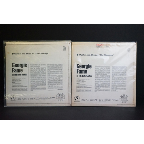 545 - Vinyl - 5 Georgie Fame LPs to include Rhythm and Blues at the Flamingo x 2 (33 SX 1599) both sleeves... 