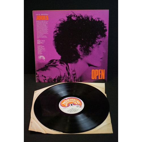 546 - Vinyl - 3 Julie Driscoll / Brian Auger LPs to include Open (Marmalade 607002) sleeve at least Vg, Vi... 