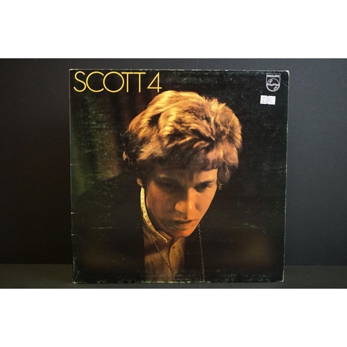 549 - Vinyl - 5 original UK Scott Walker LPs to include Scott 4 Vg/Ex, Scott 2 Vg+/Vg+ (with insert), Scot... 