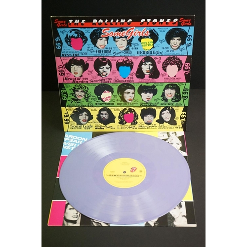 500 - Vinyl - The Rolling Stones Some Girls limited edition coloured vinyl reissue.  Purple vinyl mis-pres... 