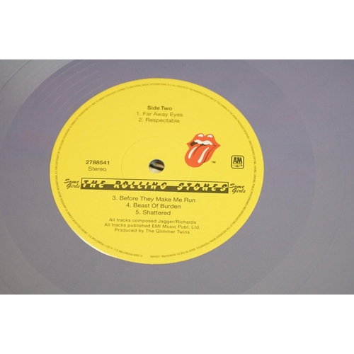 500 - Vinyl - The Rolling Stones Some Girls limited edition coloured vinyl reissue.  Purple vinyl mis-pres... 