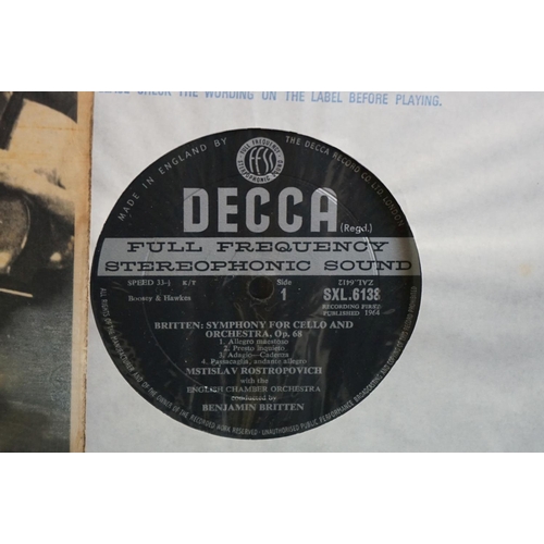 621 - Vinyl - Classical - 5 Decca wide band ED2's and 1 ED3 to include SXL 2305 Vg/Vg+, SXL 6137 Vg/Ex, SX... 