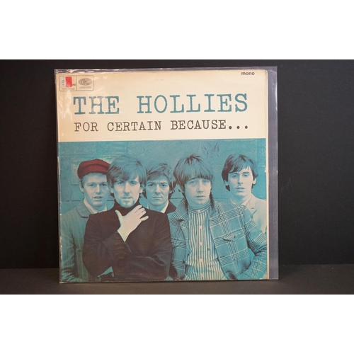 631 - Vinyl - 9 The Hollies LPs to include Butterfly (PCS 7039) Vg+, Evolution (PMC 7022 mono) Vg+, Evolut... 