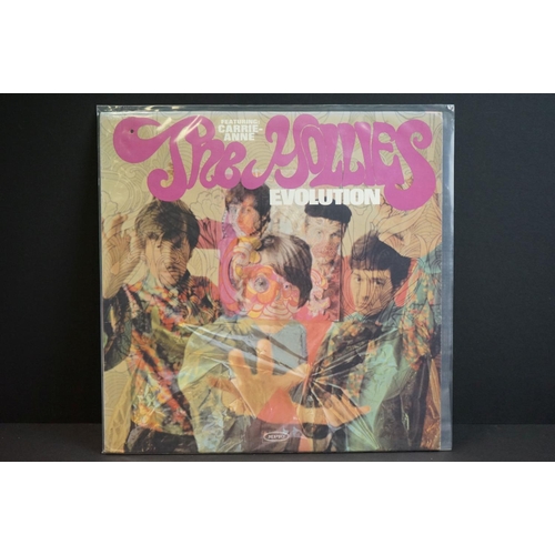 631 - Vinyl - 9 The Hollies LPs to include Butterfly (PCS 7039) Vg+, Evolution (PMC 7022 mono) Vg+, Evolut... 