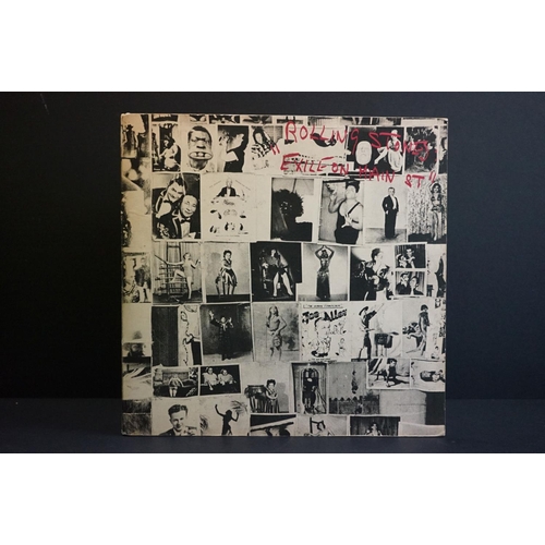 634 - Vinyl - 2 Rolling Stones LPs to include Exile On Main Street (COC 69100) 10 postcards and correct in... 