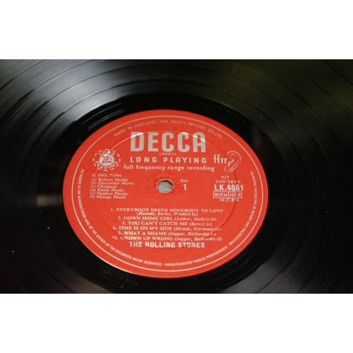 635 - Vinyl - 8 Rolling Stones LPs to include self titled x 2 (LK 4661) mono red unboxed Decca label, Blin... 