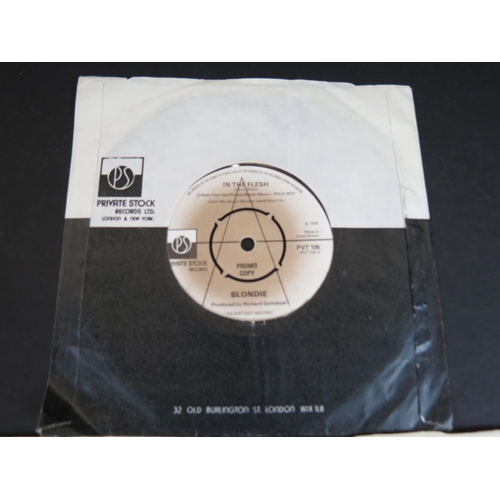 771 - Vinyl - Blondie - In The Flesh / X-Offender, 3 Rare Original pressings of their debut single: In The... 