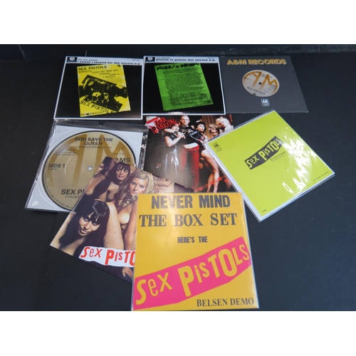 773 - Vinyl - Punk - Sex Pistols - 8 Private Fan Pressings singles, to include: God Save The Queen (Japane... 