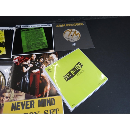 773 - Vinyl - Punk - Sex Pistols - 8 Private Fan Pressings singles, to include: God Save The Queen (Japane... 