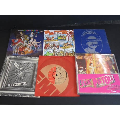 774 - Vinyl - Punk - Sex Pistols - 5 Original Pressing singles + original Six Pack: Pistols Pack (complete... 